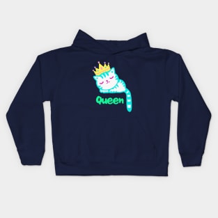 cat sleep meow Kids Hoodie